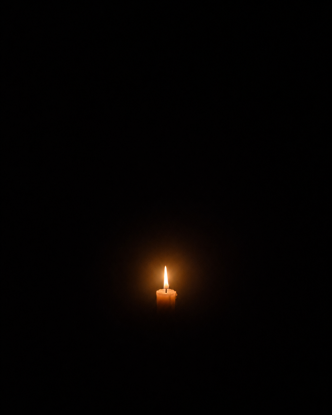 Light as perturbation — a candle flame against infinite darkness